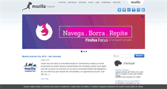 Desktop Screenshot of mozilla-hispano.org